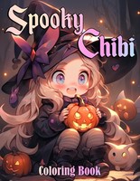 Malbuch Spooky Chibi: Horror Anime, Pastel Goth Designs, Entspannung