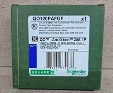 Square D QO120PAFGF 120V 20A 1-Pole Circuit Breaker
