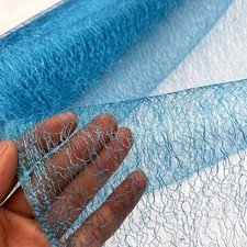 Spinnennetz weicher Tüll Netz Kleid Stoff Tutu Kostüme Braut 60" TÜRKIS BLAU