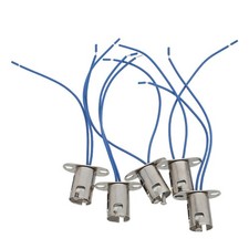 5 Pcs Lamp Holder Iron Shell Led Socket with Wire Bulb Interior Light