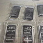 Johnson Matthey 1 ounce 0.999 Fine Silver Bar w/ serial number