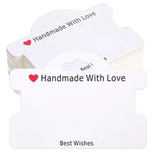 100 Pcs Bracelet Display Cards 3.93 x 2.83 Inch Jewelry Display Hanging Card ...