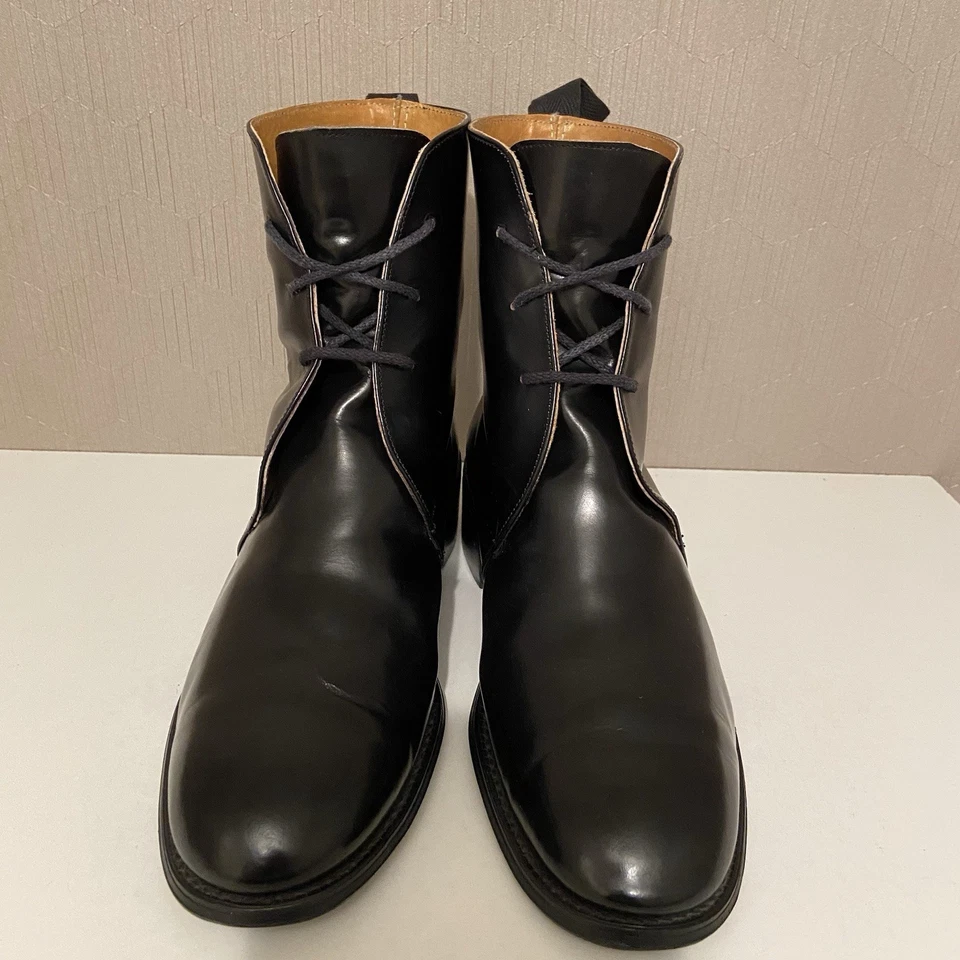 Shellys London Ankle Boots Booties Lace Up Leather Heel Vintage Women US 10 UK 8 - Image 3 of 4