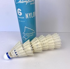 Champion Sports 6 Indoor Nylon Badminton Shuttlecocks no. shn-25 Never Used