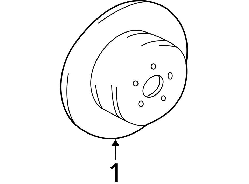 FITS 2009-2010 PONTIAC VIBE ROTOR REAR BRAKE 19184534 - NEW OEM - Image 4 of 4