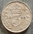 1920 George V Threepence — photo from another recent sale