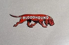 VINTAGE 12” BLOODHOUND DOG PORCELAIN SIGN CAR GAS OIL MOTORCYCLE