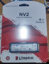 Kingston NV2 PCIe 4.0 NVMe M.2 2280 4TB SSD SNV2S/4000G Brand New