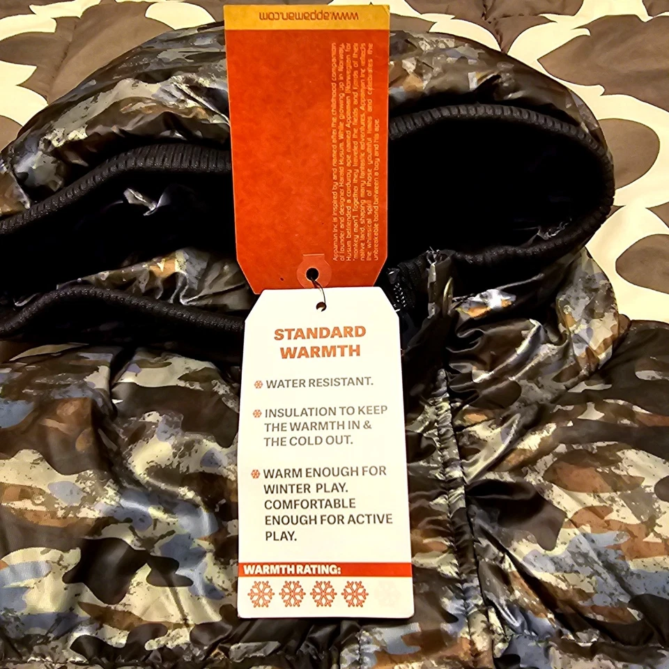 Appaman Boys Bayou Camo Puffer Jacket Size 14 Water Resistant Warm Winter Wear - Image 4 of 4
