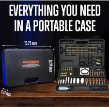 GLORYFIRE Universal Gun Cleaning Kit Brass Rods Shotgun Rifle Pistol NEW