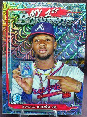 RONALD ACUNA JR 2024 Bowman Chrome #M1B-8 My 1st Bowman Mojo Refractor