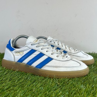 Adidas Turnschuhe Größe 8 Herren Core Weiß Blau Gummi Handball Spezial Laufschuhe