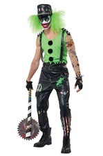 Brand New Crazed Clown Adult Costume
