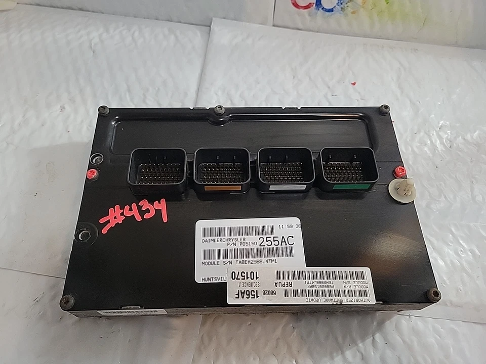 Jeep Grand Cherokee/Commander 2008 2009 motor 4,7 L computadora PCM P05150255AC Foto 2 de 3