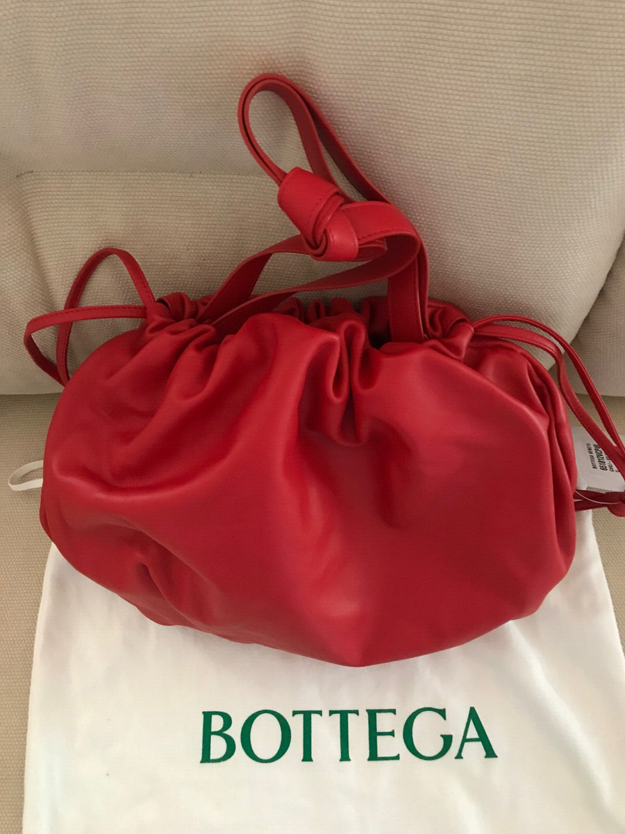 Bottega Veneta★素敵!Bulb Bag Chili Leather Clutch Handbag 2.5k NWT Bottega Veneta Bulb Bag Handbag Clutch Red Chili