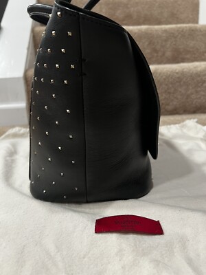 Valentino Garavani Women's Black Demilune Vitello Rockstud Handbag