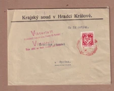 Bohemia & Moravia Scott #O7 on Victoria Viktoria!! Occupation Cancel Envelope