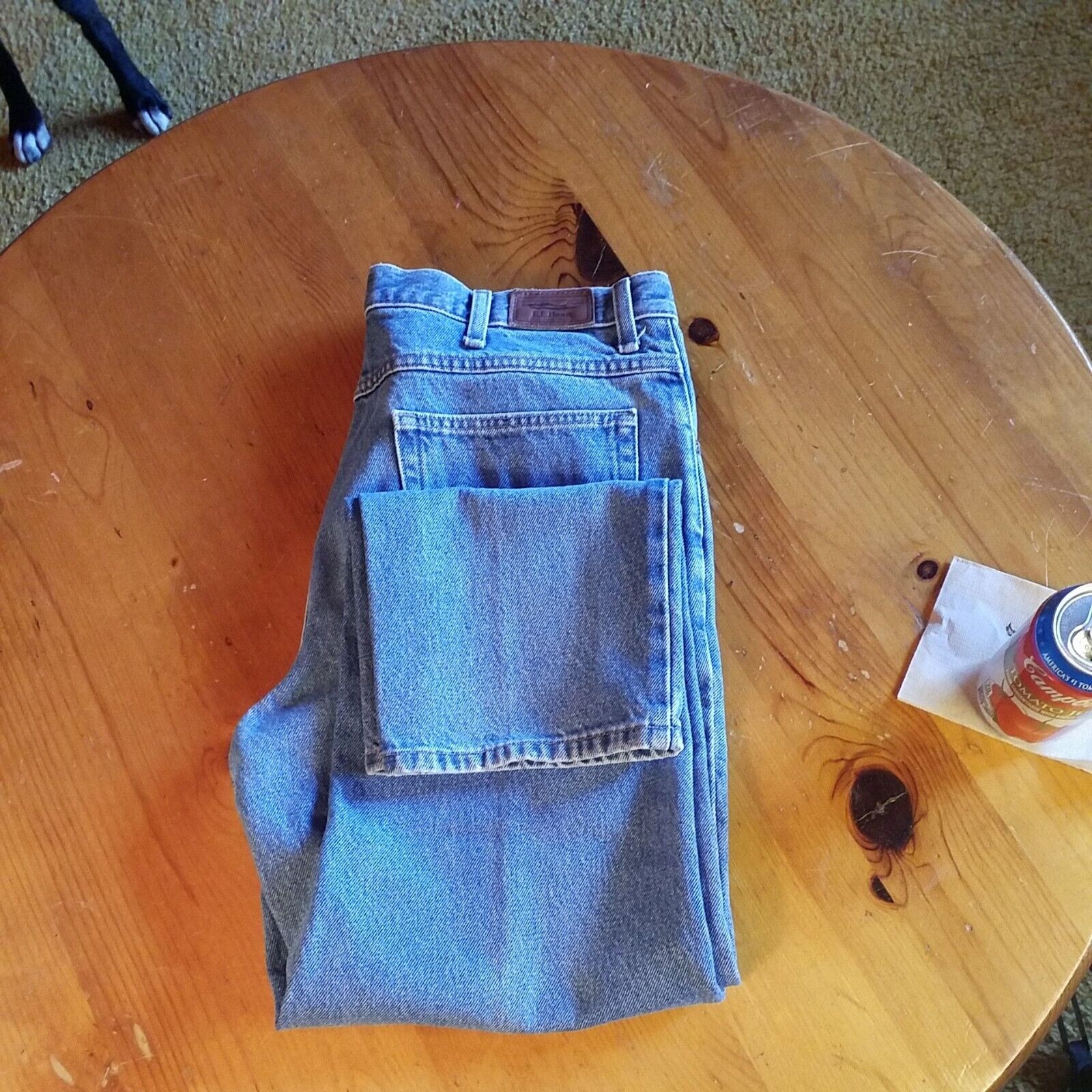LL Bean Mens 34x30 Classic Fit Blue Jeans - image 4