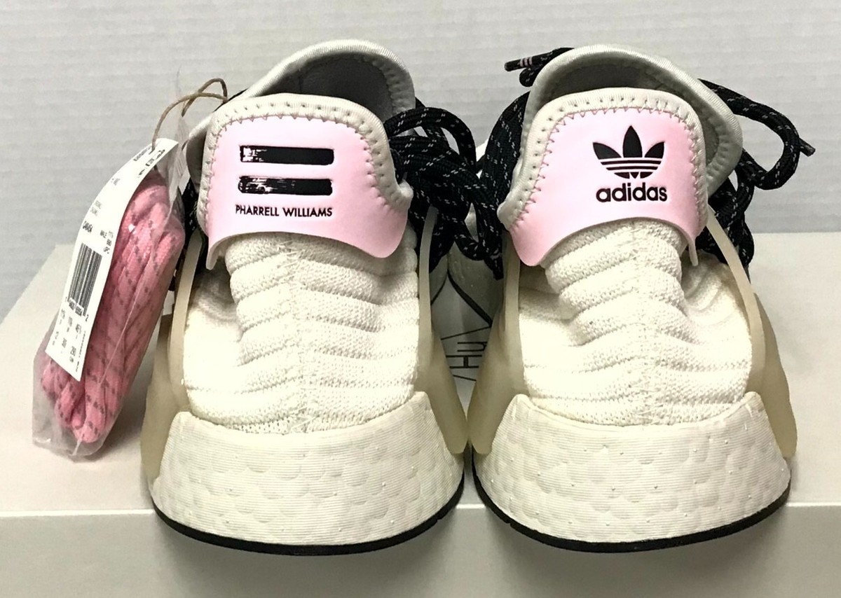 adidas gazelle silver green womens Adidas x Pharrell Williams Men's Hu NMD N.E.R.D Chalk White / Glow Orange /  Clear Mint Low Top Sneakers
