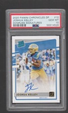 JOSHUA KELLEY 2020 PANINI CHRONICLES DRAFT PICKS DONRUSS AUTO RC #10 PSA 10