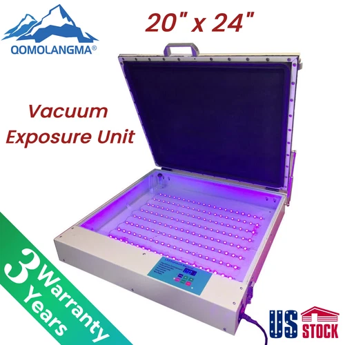 20" x 24" Vacuum Exposure Unit LED UV 80W Silk Screen Printing US Stock