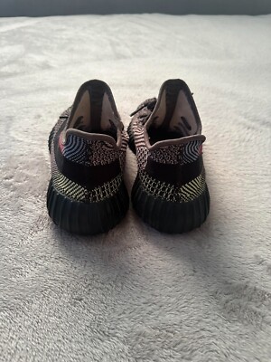 adidas gazelle silver green womens ADIDAS x YEEZY BOOST 350 V2 Size 12 Black Multi-Color Woven Mixed Fabr   Sui Generis Designer Consignment