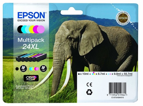 original Epson 24XL Multipack 6-farbig C13T24384010 - 第 1/1 張圖片