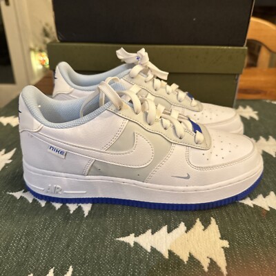 Used Size 6.5y AF1- Just Stitch It-Hyper Royal