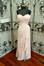 3134 - BILL LEVKOFF 987 SZ 12 PETAL PINK  253 FORMAL BRIDESMAIDS GOWN DRESS
