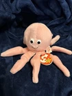 Vintage Retired 1993 New TY Beanie Baby INKY the Pink Octopus MWMT