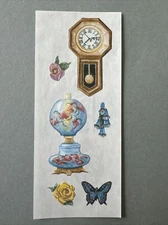 Mrs. Grossman's Stickers | CLOCK GRANDMA FLOWER | Retired 1997 Creative Memories