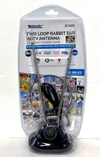 Digital HD UHF VHF TV Rabbit Ear TV Antenna with Booster Knob Control TV Antenna
