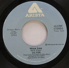 Pop 45 Silver - Wham Bam / Right On Time On Arista