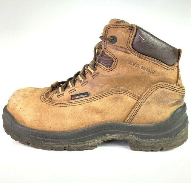 Red Wing Shoes Womens Work Safety Boots Brown Black Lace Up Waterproof