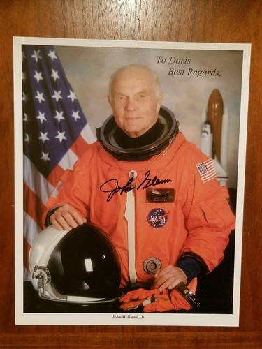 Original John Glenn Signed/ Autographed Color NASA Photograph Doris Best Regards - Picture 1 of 6