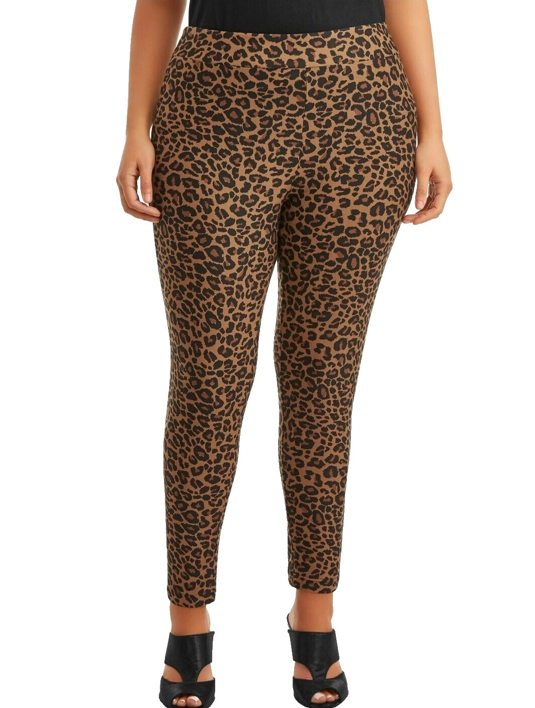 Calça legging feminina Cheetah Poliéster Misto