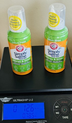 Simply Saline Nasal Mist Allergy & Sinus Drug Free BB: 08/2025, 2 Pack Free Ship - Picture 7 of 7