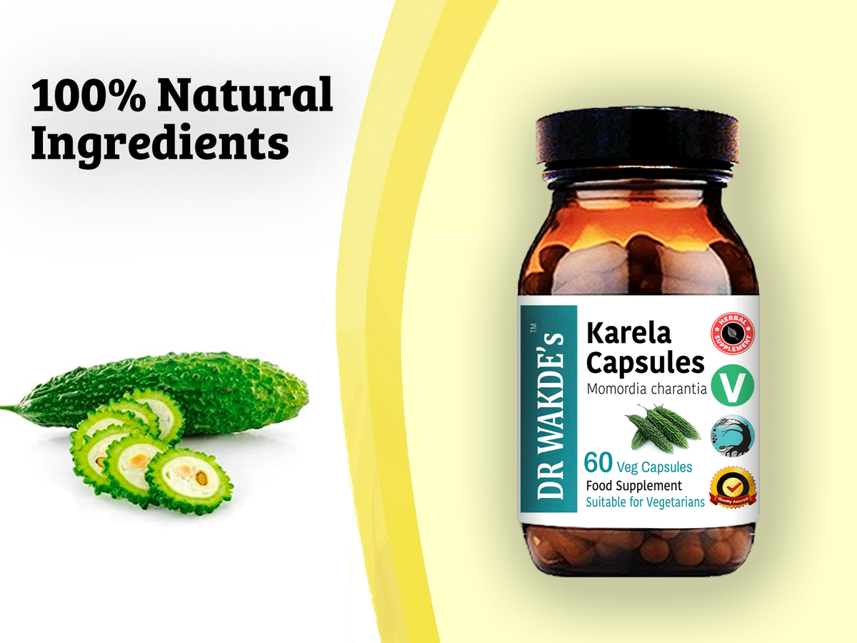 Complément Alimentaire Karela (Momordica Charantia) Gélules - DR WAKDE'S - 100% Herbes - Neuf UK