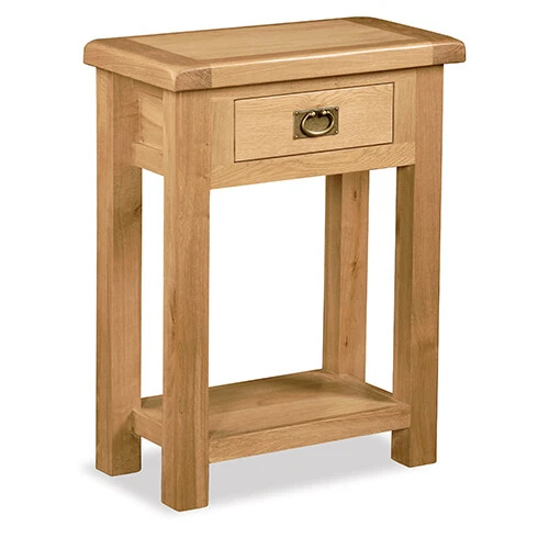 Oakvale Narrow Telephone Table Solid Wood Hallway Plant Stand