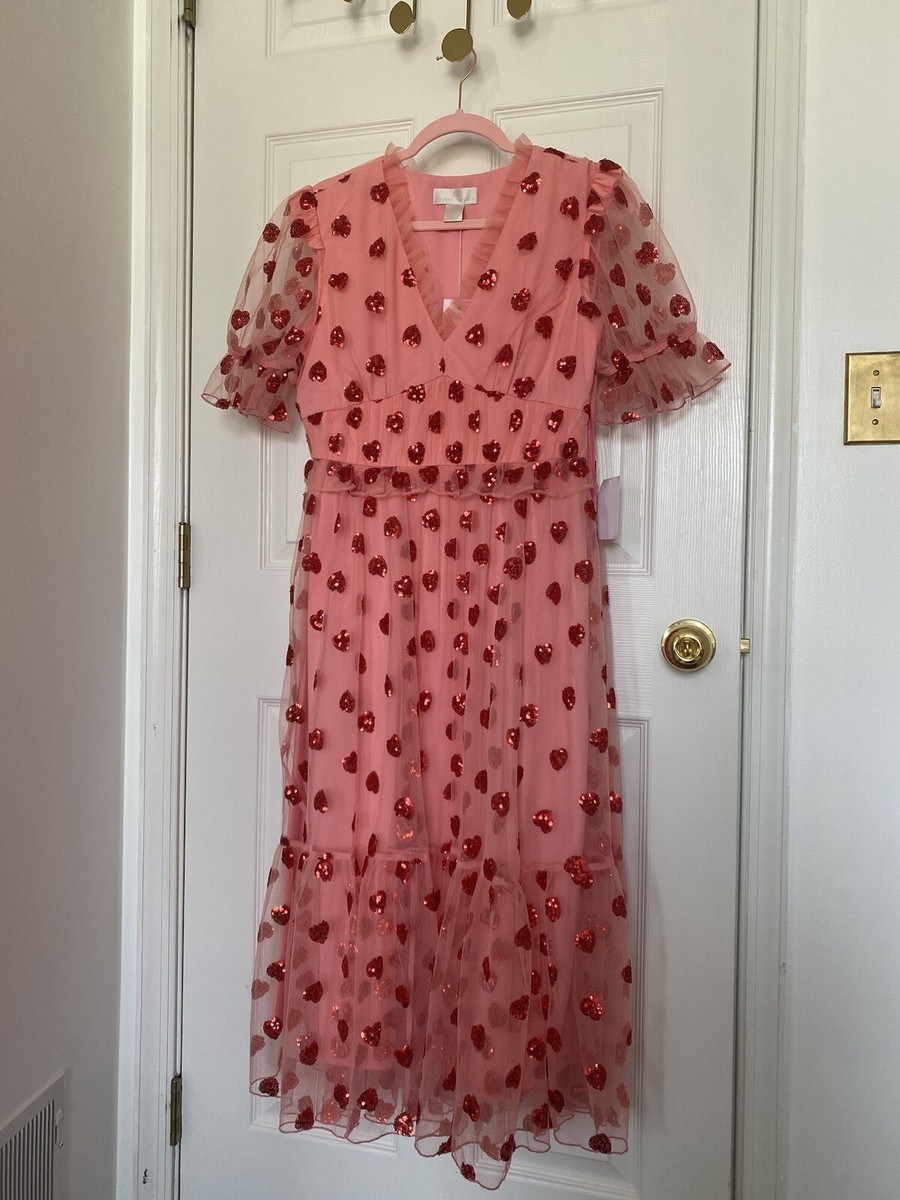 rachel parcell sequin heart dress Rachel Parcell Sequin Tulle Heart Dress