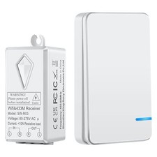 Smart Wireless Light Switch Kit Wall for Lights No Wiring RF Remote Transmitter