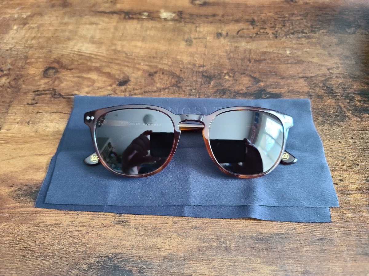 Kingsley Eyewear Stanley C2 Tortoiseshell Sunglasses w/ Case 