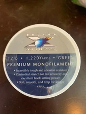 FISHING LINE premium monofilament 12lb 1220yards GREEN H20 Xpress NEW!