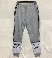 Bobbie Brooks Ladies Jogger Pants Gray Size Large LOVE Very Soft Interior Fleece