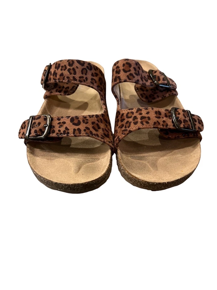 Sandalias de gamuza con estampado de leopardo Cat And Jack para niños talla 2 Foto 2 de 2