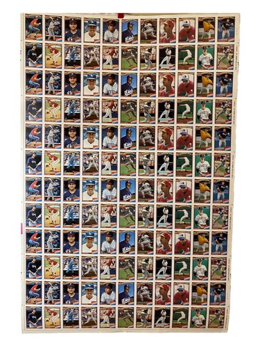 Vintage Lots Of (4) 1991 Topps Uncut Sheet Of Baseball Cards 30.5”X 40” - Bild 19 von 23