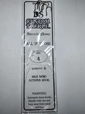 Snelled All purpose Octopus hooks 6 per pack with a 12 inch leader