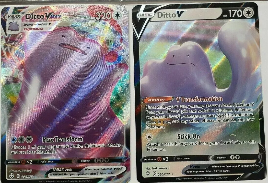  Ditto Vmax & V - Shining Fates - Ultra Rare Card Lot