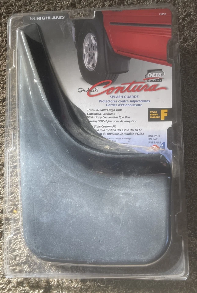 NUEVO Protector contra salpicaduras para camioneta estilo F negro 95-01 Ford Chevy Groboski Highland Contura Foto 2 de 4