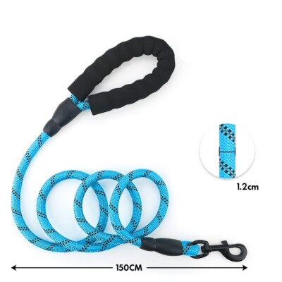 Hundeleine Leine Hund robust reflektierend stabil Karabiner 1A Qualitt 4  Farben | eBay.de